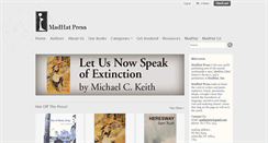 Desktop Screenshot of madhat-press.com
